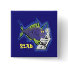 Funny angler fish cartoon magnet
