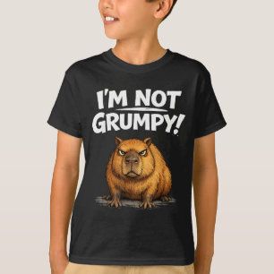 Funny Angry Capybara Grumpy Capy Meme Men Women T-Shirt