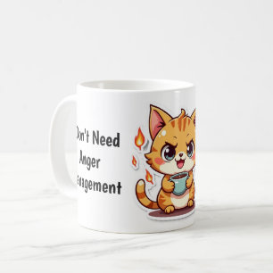 Funny Angry Cat Coffee Mug