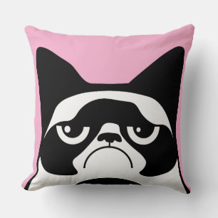 Funny Angry Cat Cushion