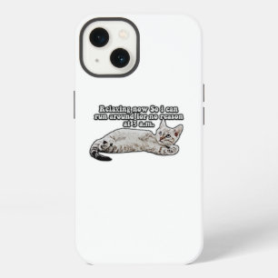 Funny angry cat meme for cat owners & lovers iPhone 13 case