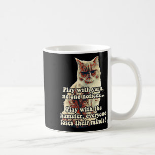 Funny Angry Cat Meme For Kitty Persons Cat Lovers Coffee Mug