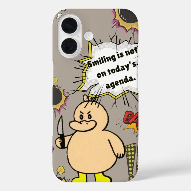 Funny Angry Duck  Case-Mate iPhone Case (Back)