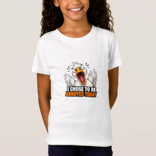 Funny Angry Goose - I choose To Be Annoyed Today T-Shirt