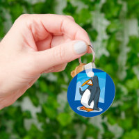 Funny Angry Penguin Cartoon Cool Waving 