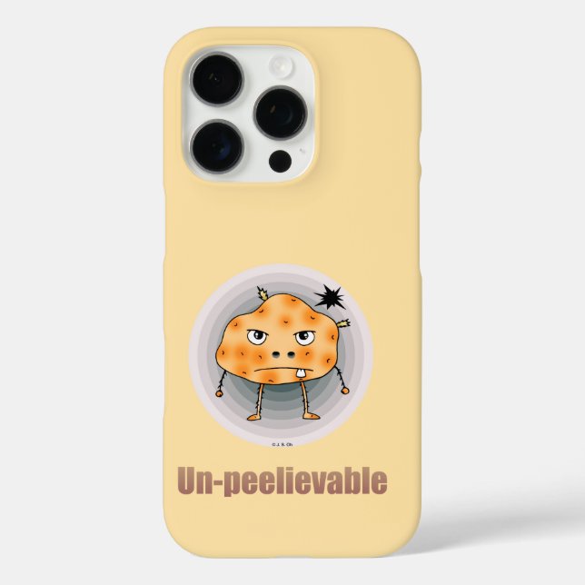 Funny Angry Potato – Un-peelievable Art Case-Mate iPhone Case (Back)