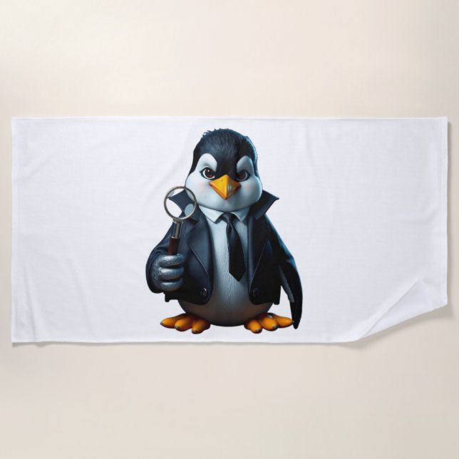 Funny animal art – perfect gift for animal lovers  beach towel (Front)