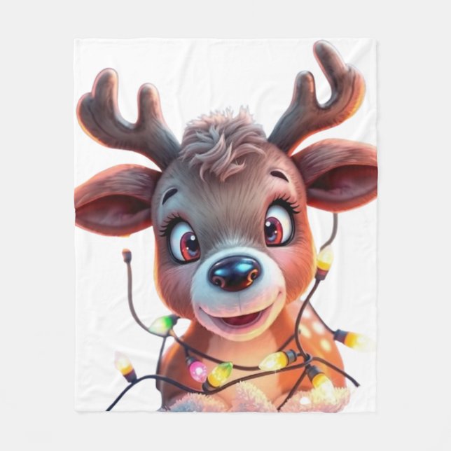 Funny animal art – perfect gift for animal lovers  fleece blanket (Front)