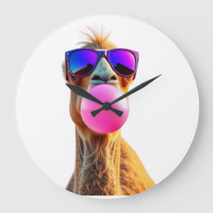 Funny animal art – perfect gift for animal lovers large clock