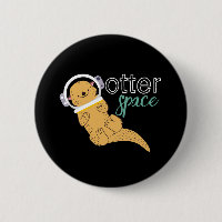 Funny Animal Cartoon Humour Otter Space