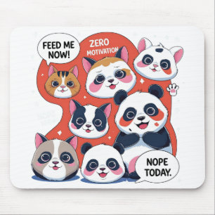 Funny Animal Cartoon – Meme Inspired Humour Design Mouse Pad