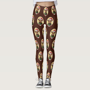 Funny Animal Christmas Favourites - Camel 1 Leggings
