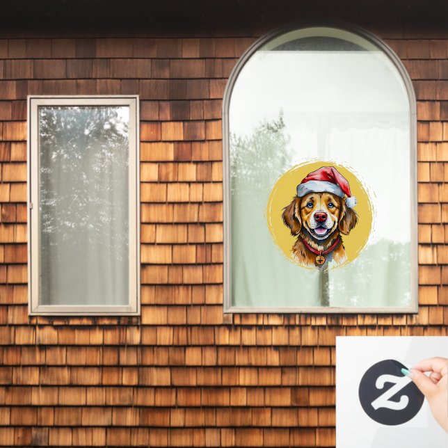 Funny Animal Christmas Favourites - Dog 1 (Home Window)