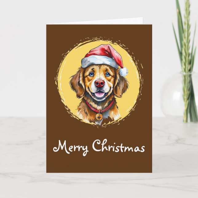 Funny Animal Christmas Favourites - Dog 1 Card (Front)