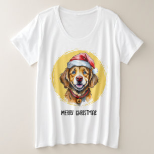 Funny Animal Christmas Favourites - Dog 1 Plus Size T-Shirt