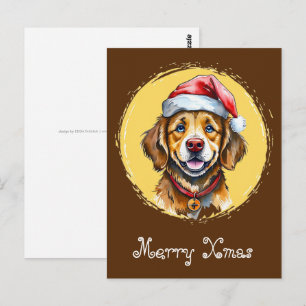 Funny Animal Christmas Favourites - Dog 1 Postcard