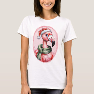 Funny Animal Christmas Favourites - Flamingo 1 T-Shirt