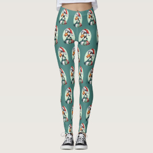 Funny Animal Christmas Favourites - Goose 3 Leggings