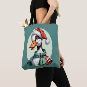Funny Animal Christmas Favourites - Goose 3 Tote Bag