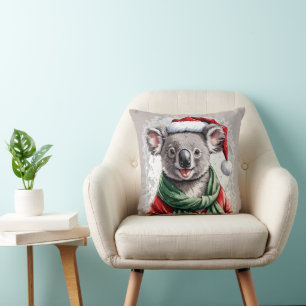 Funny Animal Christmas Favourites - Koala 1 Cushion