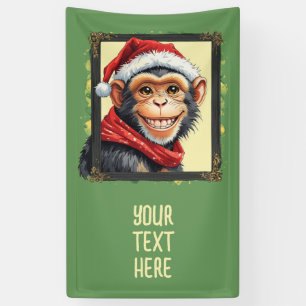 Funny Animal Christmas Favourites - Monkey 2 Banner