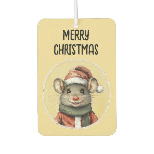 Funny Animal Christmas Favourites - Mouse 1 Car Air Freshener