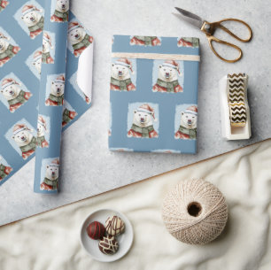 Funny Animal Christmas Favourites - Polar Bear 1 Wrapping Paper