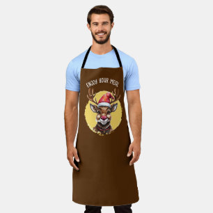 Funny Animal Christmas Favourites - Reindeer 1 Apron
