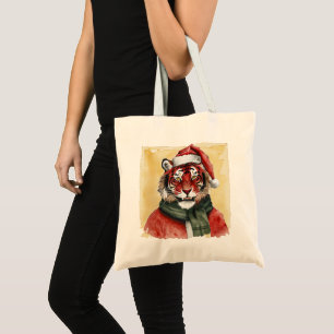 Funny Animal Christmas Favourites - Tiger 1 Tote Bag
