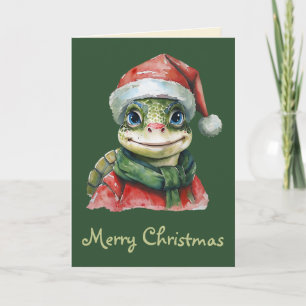 Funny Animal Christmas Favourites - Turtle 2 Card