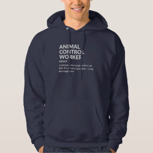 Funny Animal Control Officer Definition Men’s Hoodie