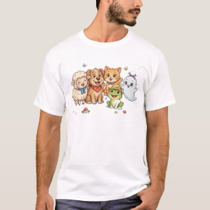 Funny Animal Gang Shirt Cute Sheep Dog Cat Frog