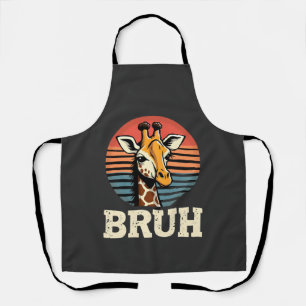 Funny Animal Giraffe Meme Face Festive Xmas T-Shir Apron