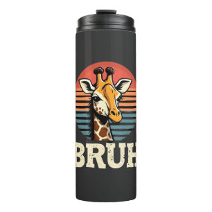 Funny Animal Giraffe Meme Face Festive Xmas T-Shir Thermal Tumbler