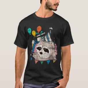 Funny Animal Lover Birthday Party Forest Animal Ra T-Shirt