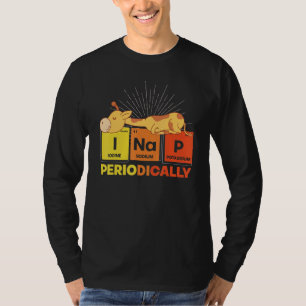 Funny Animal Nap Periodic Table Pajama Cute Sleepi T-Shirt