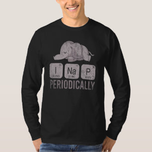 Funny Animal Nap Periodic Table Pj Cute Sleeping E T-Shirt