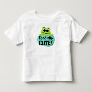 Funny Animal Tee for Kids with Cute Frog emogi