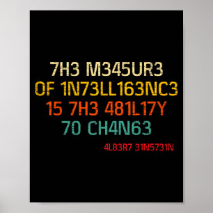 Funny Animals And Sayings Vintage The Measure Of I Poster