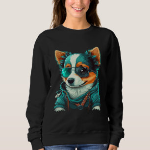 Funny Animals Dog Cat Owl Fox Cute 3 Sweatshirt