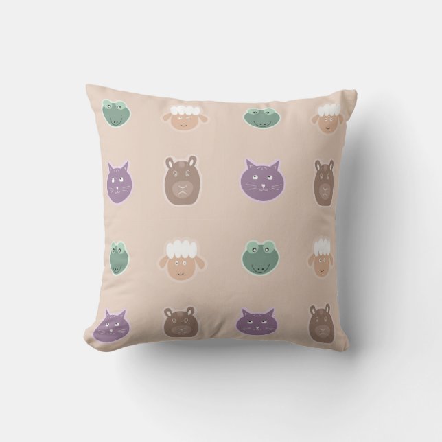 funny animals pattern cushion (Front)