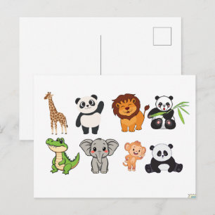 FUNNY ANIMALS POSTCARD