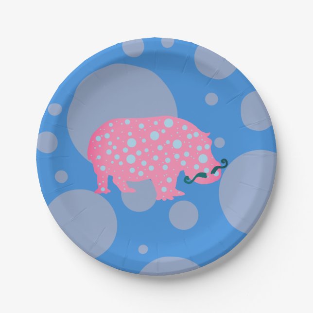 Funny Animation Custom Paper Plates 7 in (Front)