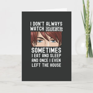 Funny Anime Cards For Teen Boys Otaku Men Him