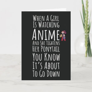 Funny Anime Cards Girl Daughter For Her Otaku