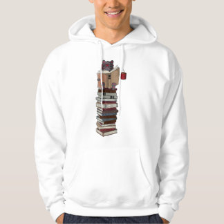 Funny Anime Cute Reading Cat, Coffee Lover, Books  Hoodie