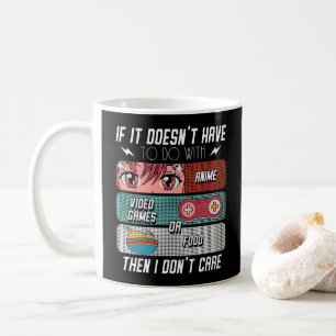 Funny Anime Fans Food And Video Games Lover Gifts Coffee Mug