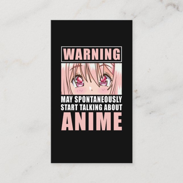 Funny Anime Girl Japanese Otaku Manga Japan Business Card (Front)