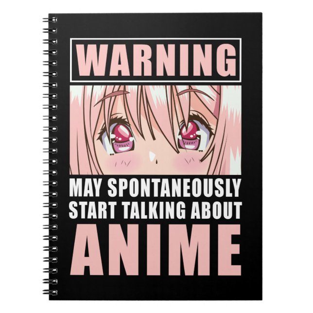 Funny Anime Girl Japanese Otaku Manga Japan Notebook (Front)