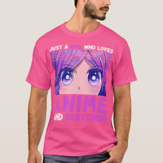 Funny Anime Girl Just A Girl Who Loves Anime And S T-Shirt